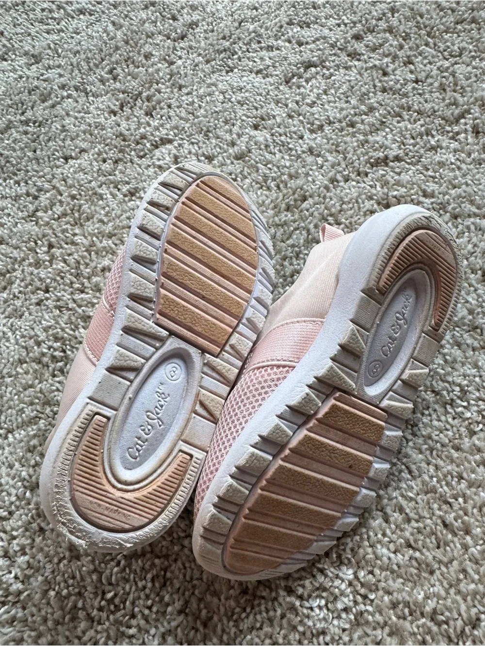 Cat & Jack Girls Pink Slip On Sneakers Size 8 Mesh Austen Slip-on water Shoes - Picture 10 of 13